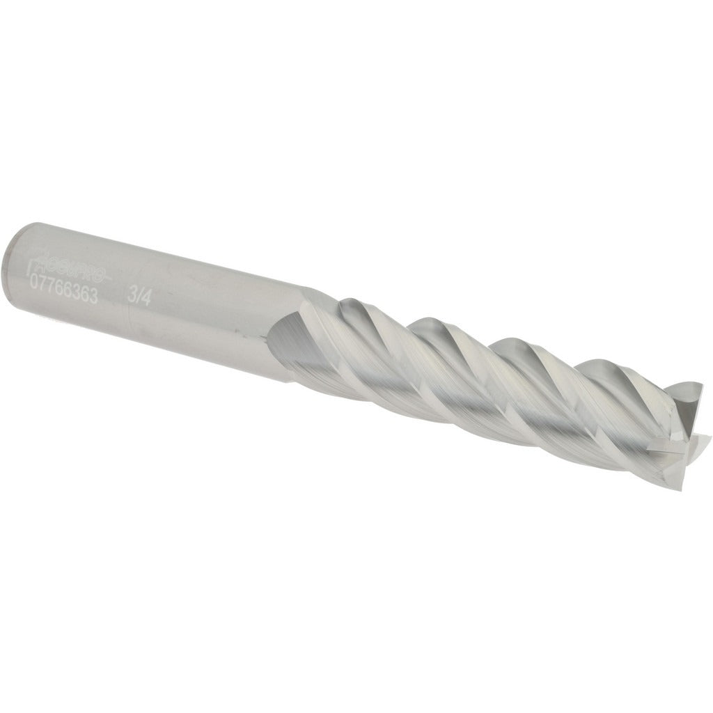 ACCUPRO Accupro 12183363 Square End Mill 3/4 in 4 Flute Solid Carbide