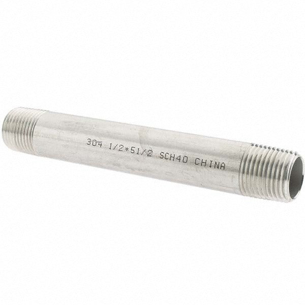 VALUE COLLECTION Value Collection 4BN1/2*51/2 Ss Pipe Nipple 1/2 in Sch 40