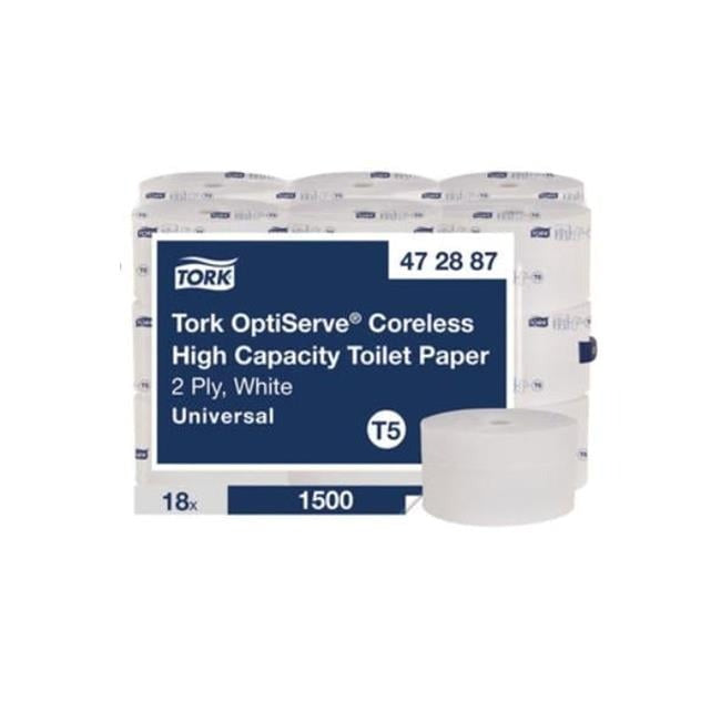 TORK Tork TRK472887 OptiServe High-Capacity Coreless Toilet Paper 18 Rolls per Carton