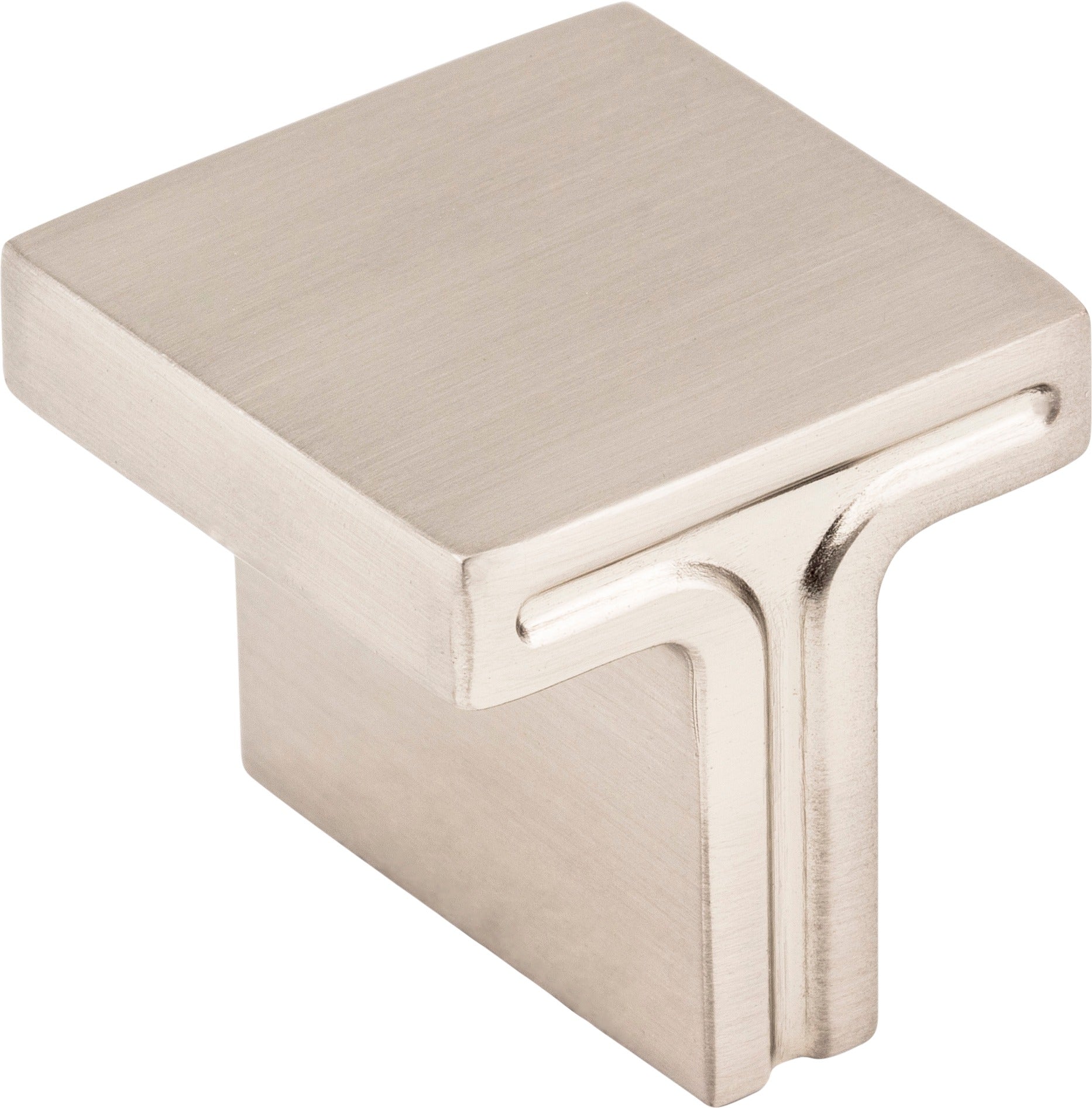 JEFFREY ALEXANDER Jeffrey Alexander 867L-SN Square Cabinet Knob Satin Nickel