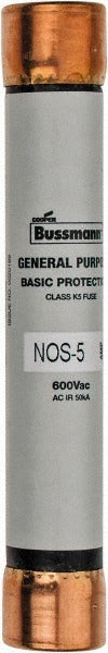 EATON Cooper Bussmann NOS-5 Cartridge Fuse K5 5A 600V