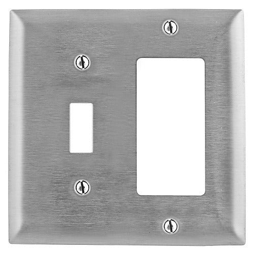HUBBELL Hubbell Premise Wiring SS126L 2-gang Switch Gfci Wallplate