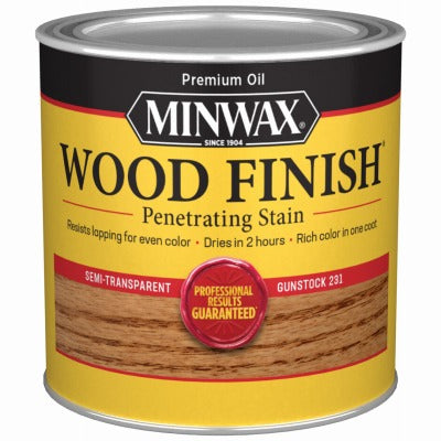 MINWAX Minwax 223104444 Gunstock Wood Finish Stain 0.5 Pint
