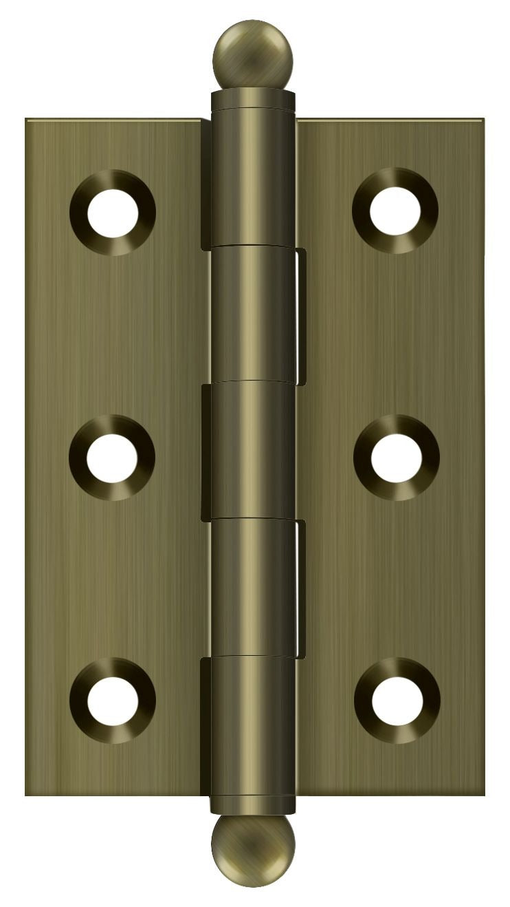 DELTANA Deltana CH2517U5 Ball Tip Hinge Antique Brass 2.5 in