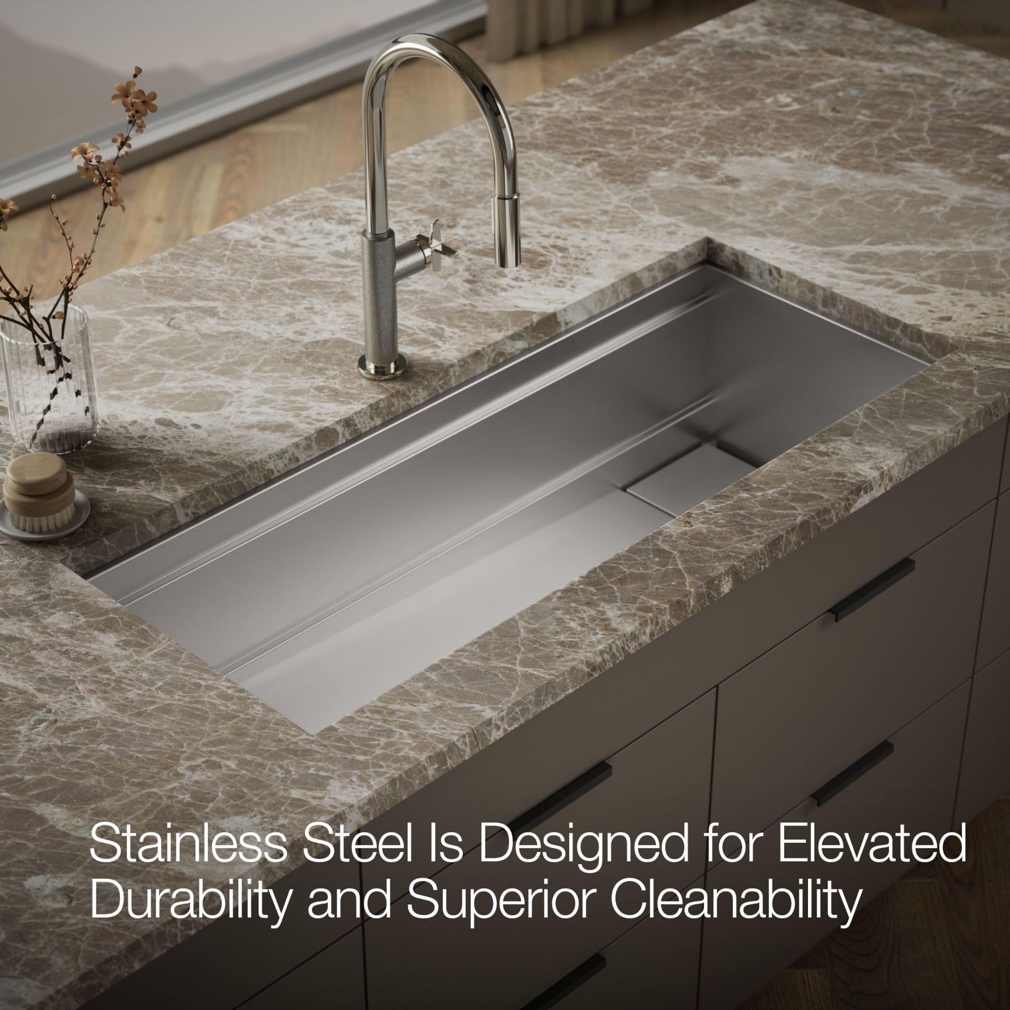 KOHLER Kohler 37907-NA Undermount Single Bowl Kitchen Sink