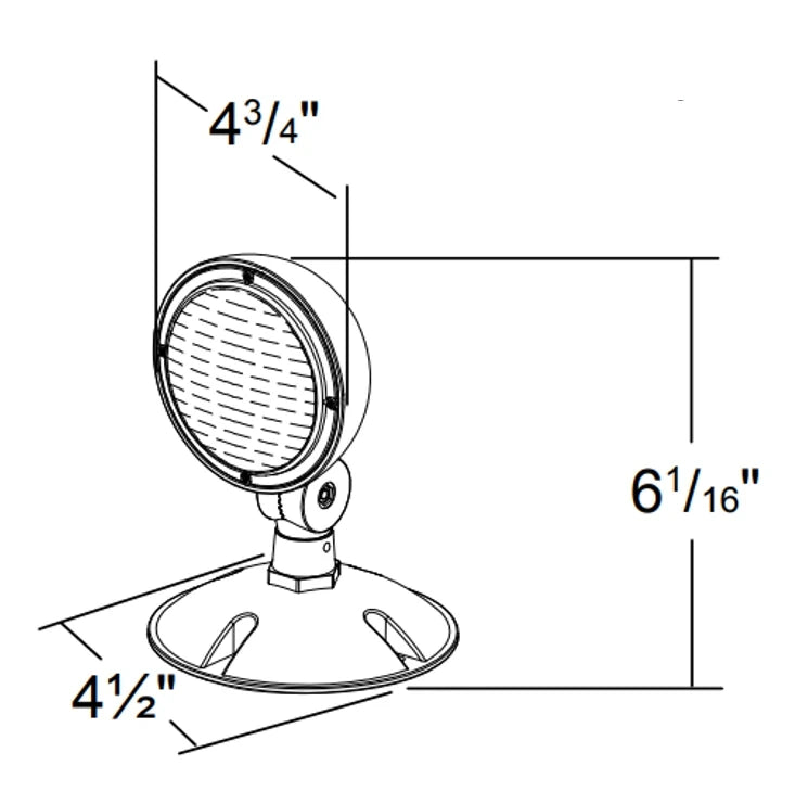 HALCO LIGHTING Halco Lighting 97012 Evade Single Remote Outdoor Head Gen2 0.8W (Round Head) EV2-RH-1-OUT-RD