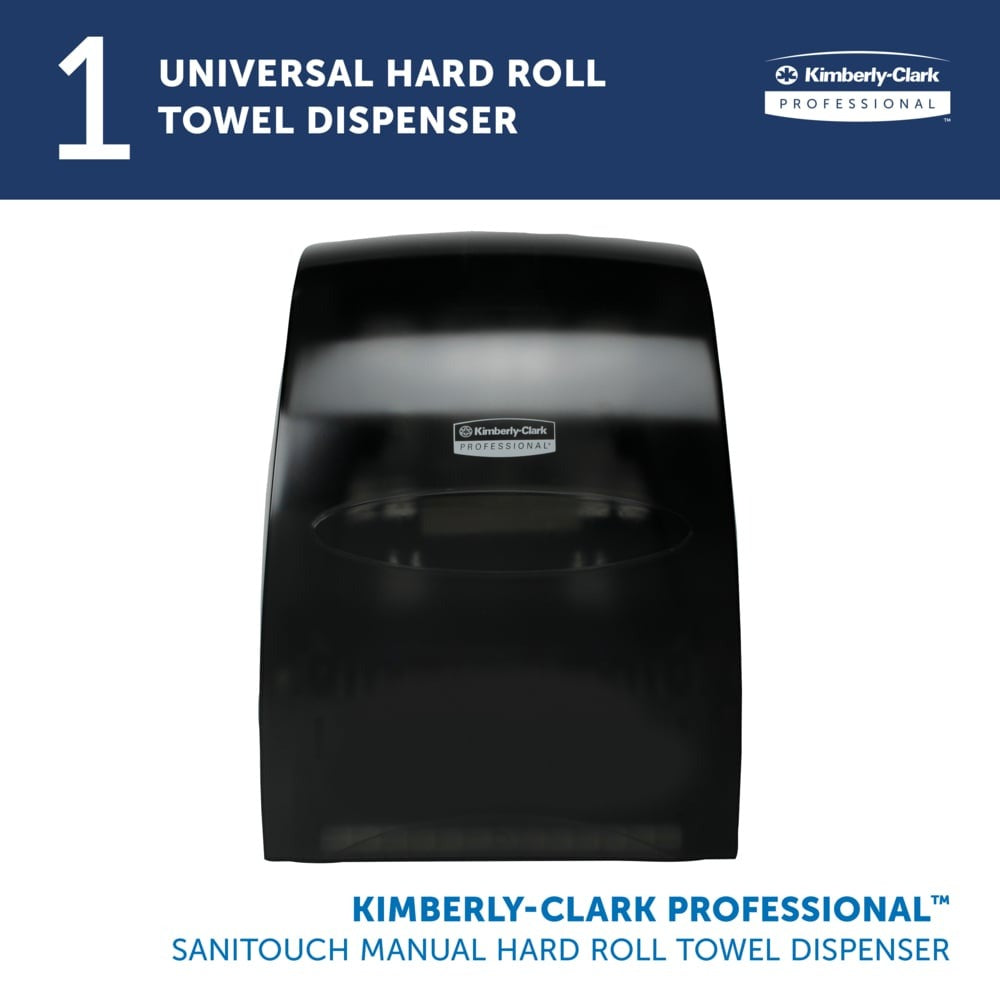 KIMBERLY-CLARK KIMBERLY-CLARK 9990 Sanitouch Hard Roll Towel Dispenser Smoke