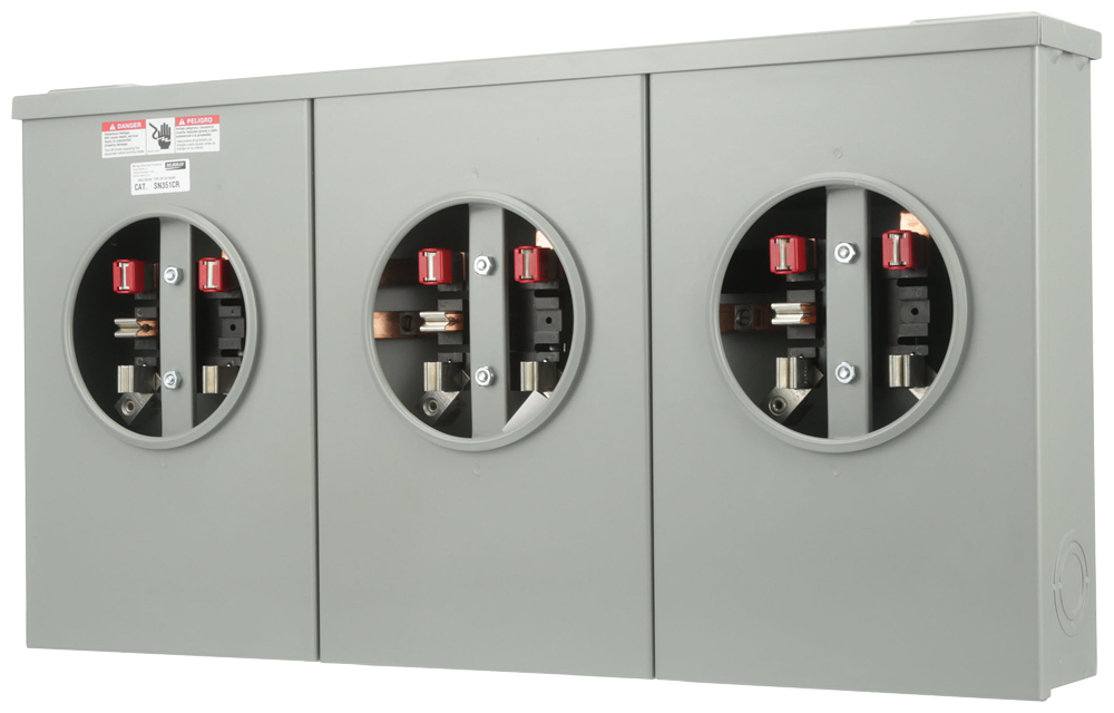 SIEMENS Siemens SN351CR 3-Position Type UAS8/9 Low Voltage Residential Meter Socket 100 A (5.0 x 17.2 x 30.8 in)