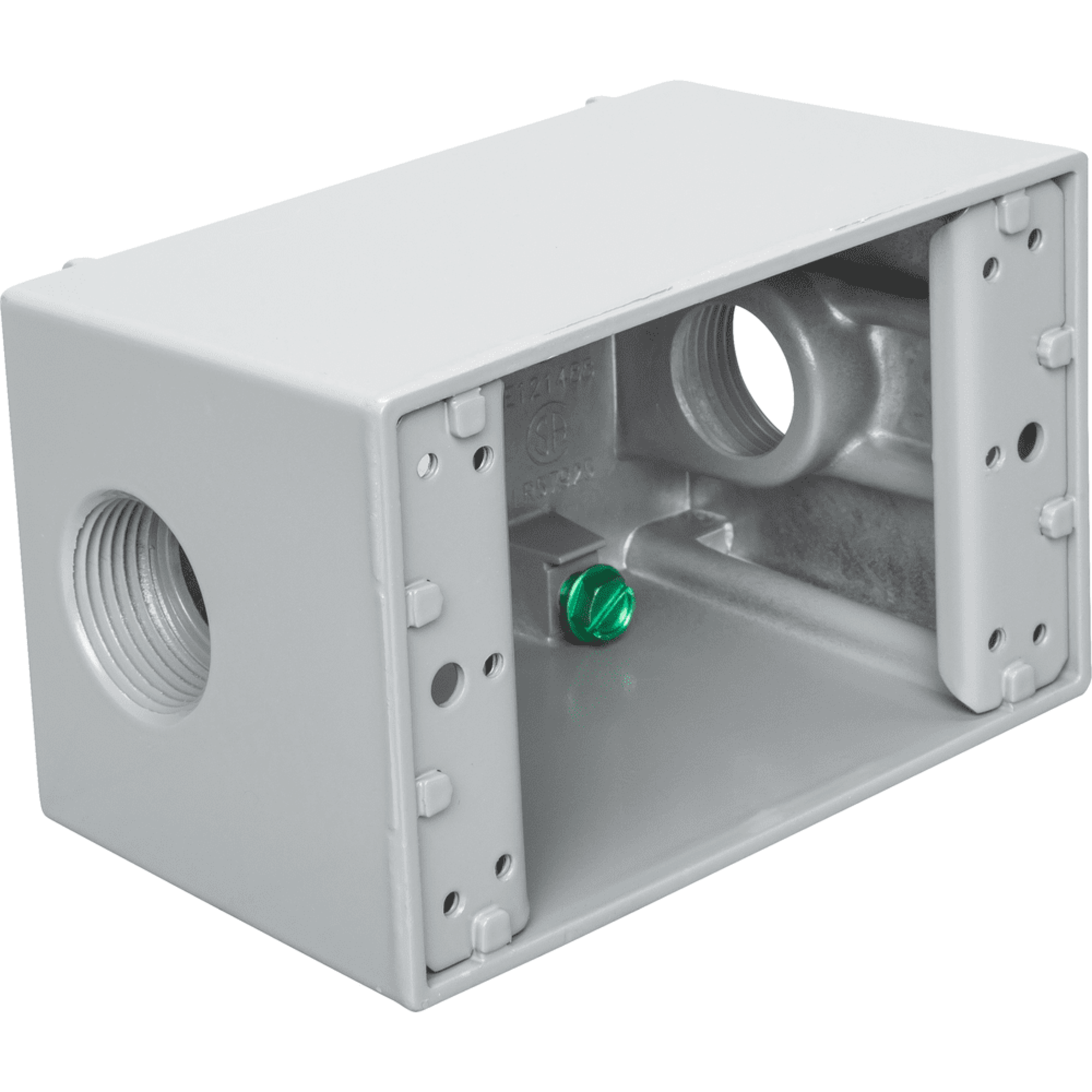 TEDDICO Teddico DB-75V Single-Gang Deep Outlet Box (3) 3/4 inches Threaded Outlets