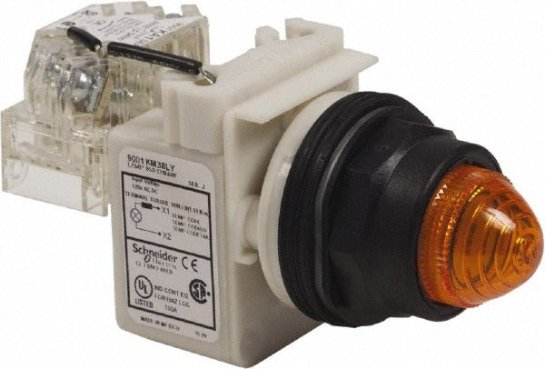 SCHNEIDER ELECTRIC Schneider Electric 9001SKT38LYA9 Led Pilot Light 120V
