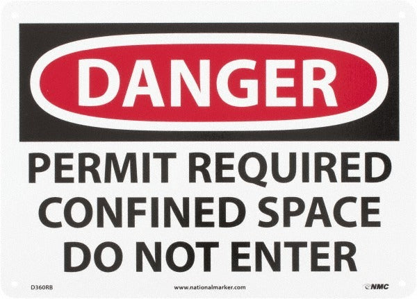ACCUFORMNMC Accuformnmc D360RB Confined Space Danger Sign