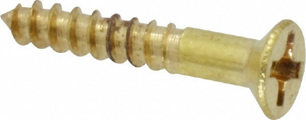 VALUE COLLECTION Value Collection R63264844 Flat Head Wood Screw No.5 Brass