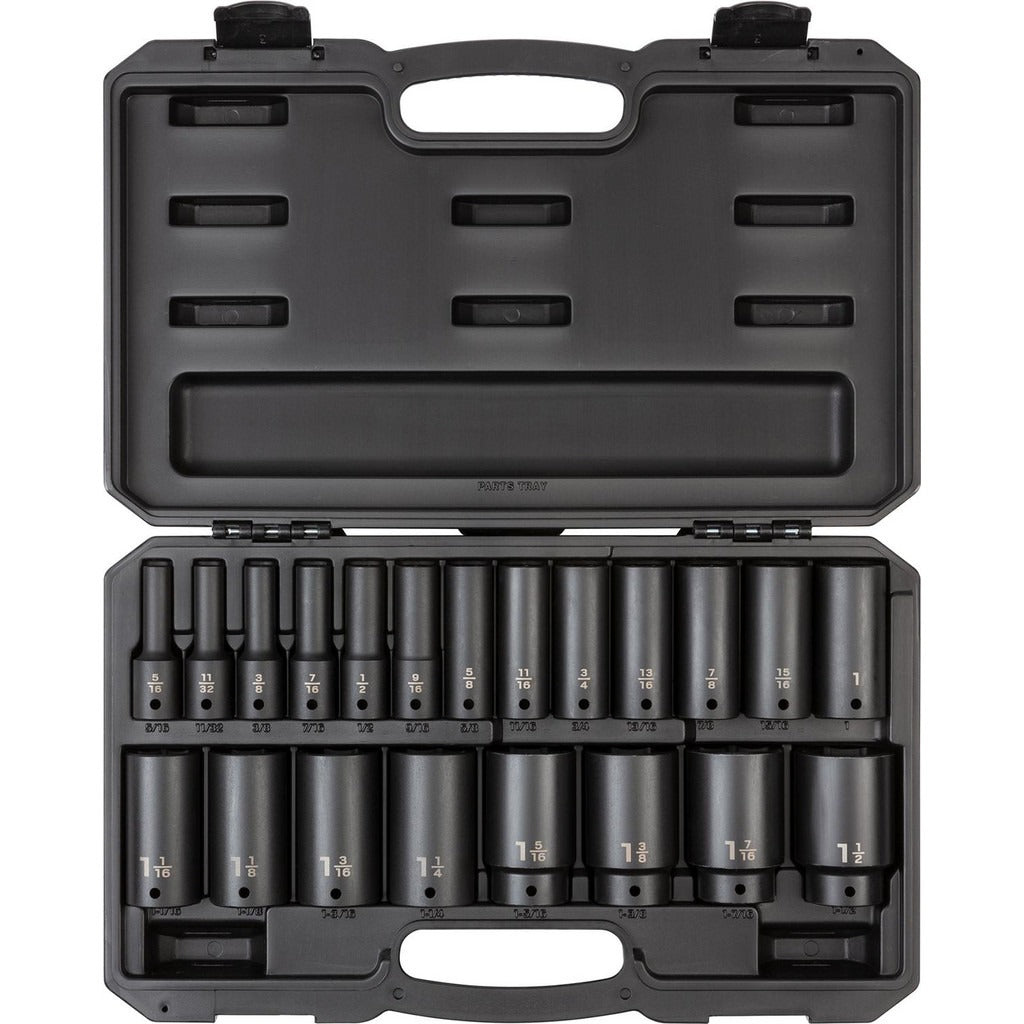 TEKTON Tekton SID92306 Deep Socket Set 1/2 in Drive 21 Pc