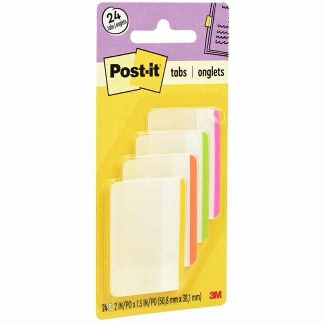 3M 3M MMM686F1BB Post-it Durable Tabs (1.50 inches H x 2 inches W / 24 Pack)