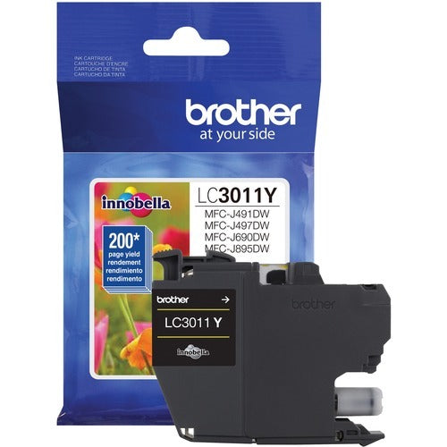 BROTHER Brother BRTLC3011Y Yellow Ink Cartridge 200 Page Yield