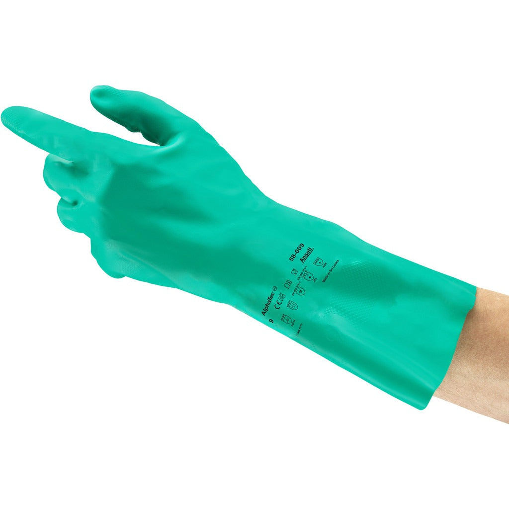 ANSELL Ansell 58009100 Nitrile Chemical Resistant Glove Size 10