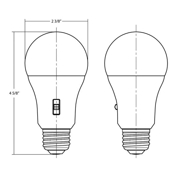 RAB LIGHTING Rab Lighting A19-10-9CCT-DIM A19 LED Lamp 10W (160 deg)