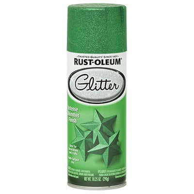 RUST-OLEUM Rust-oleum 277781 Kelly Green Glitter Spray Paint 10.25 Oz