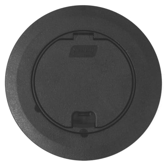 ABB 68R-CST-BLK Steel City 68R-CST-BLK Black Round Recessed Cover