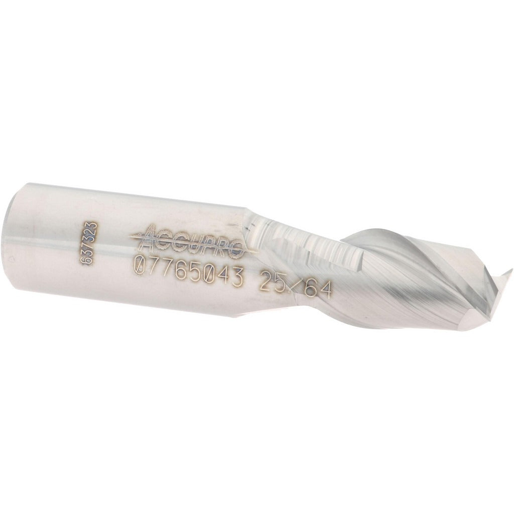 ACCUPRO Accupro 12181665 Square End Mill 25/64 in 2 Flute Carbide