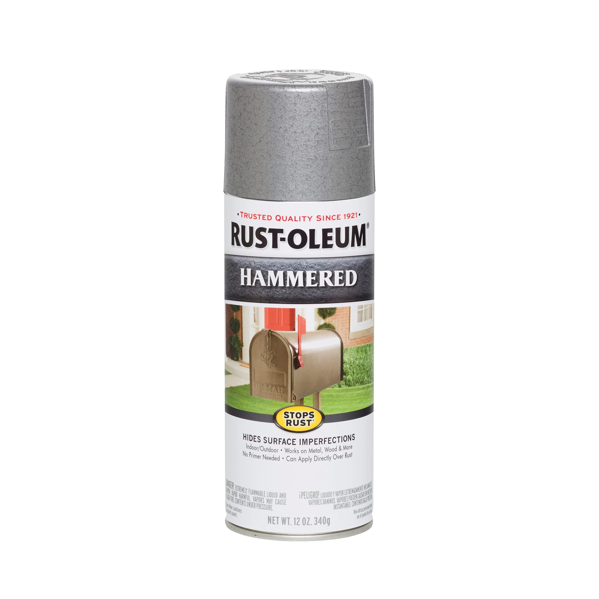 RUST-OLEUM Rust-Oleum 7213830 Stops Rust Hammered Spray Paint (12 oz, any-angle)