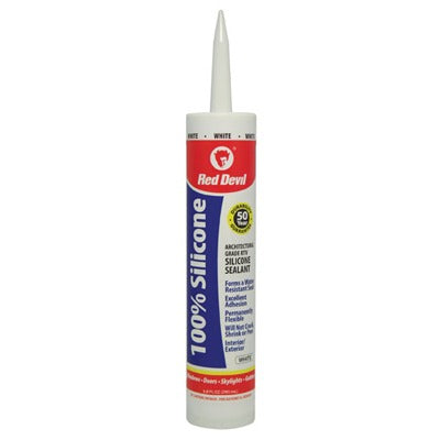 RED DEVIL Red Devil Inc 816 Window Door Silicone Sealant 9.8 Oz White