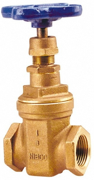 NIBCO Nibco NL1J00B Gate Valve 1-1/4 in Threaded Bronze