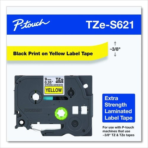 BROTHER Brother BRTTZES621G P-touch Label Tape 9 mm x 8 m 1 Pack TZeS621G