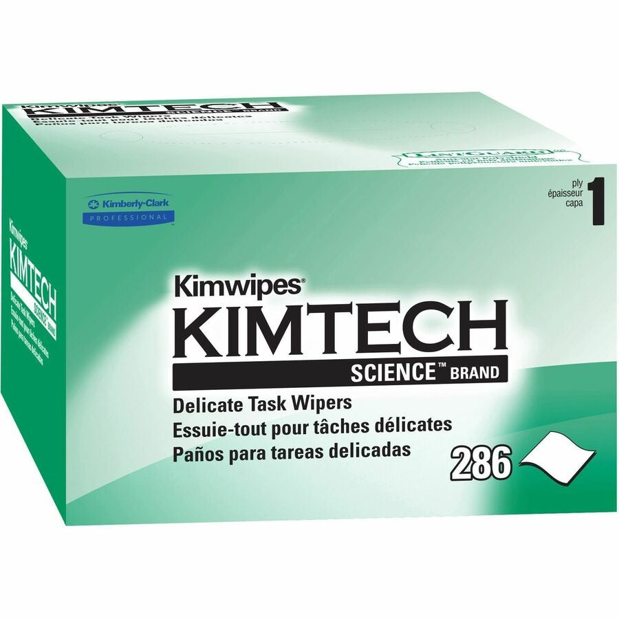KIMBERLY-CLARK Kimberly-Clark KCC34155CT Science Kimwipes Delicate Task Wipers 4.39 x 8.20 (286/Box, 60/Carton)