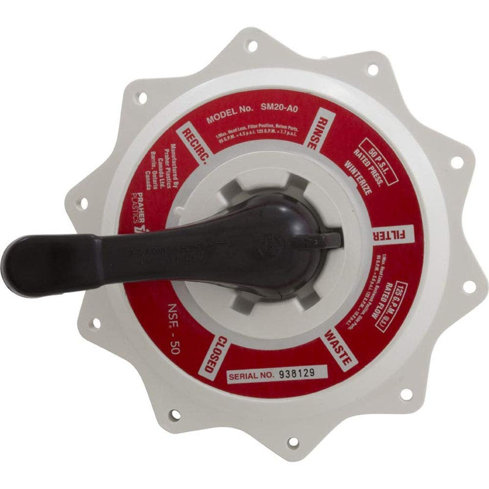 PRAHER Praher E-50-S2 Top Mount Valve Assembly 2 Inch White