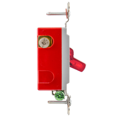 Hubbell HBL1221PL 20 Amp 120/277 VAC 1-Pole Red Toggle Switch