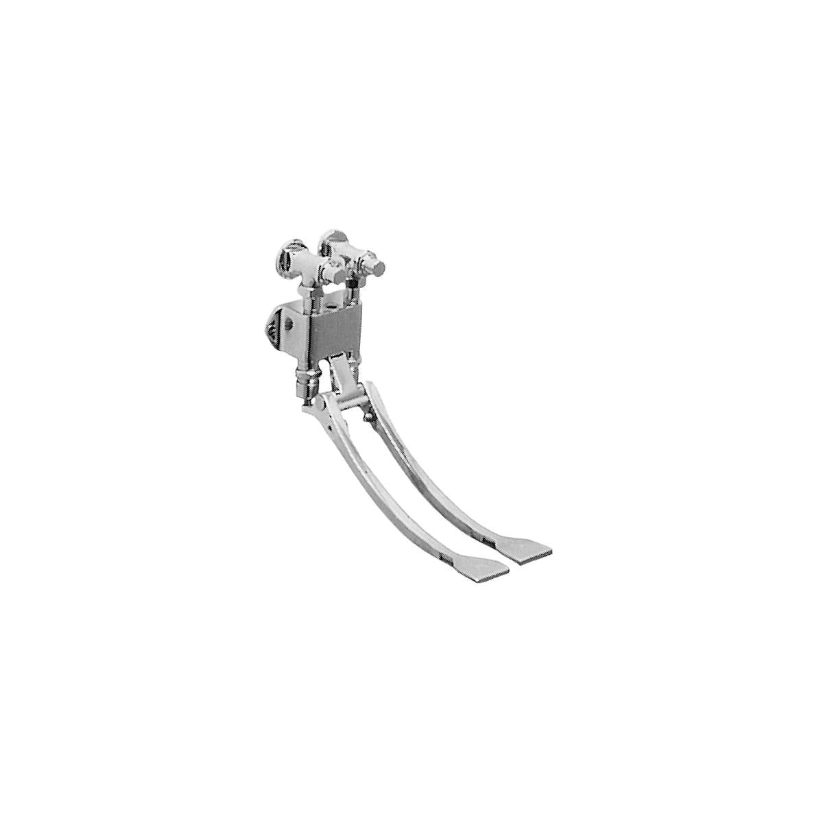 BSC PREFERRED Bsc Preferred LK398C Double Pedal Valve Chrome Wall Mount