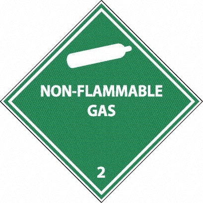 ACCUFORMNMC Accuformnmc DL6AL Dot Shipping Label Non Flammable Gas