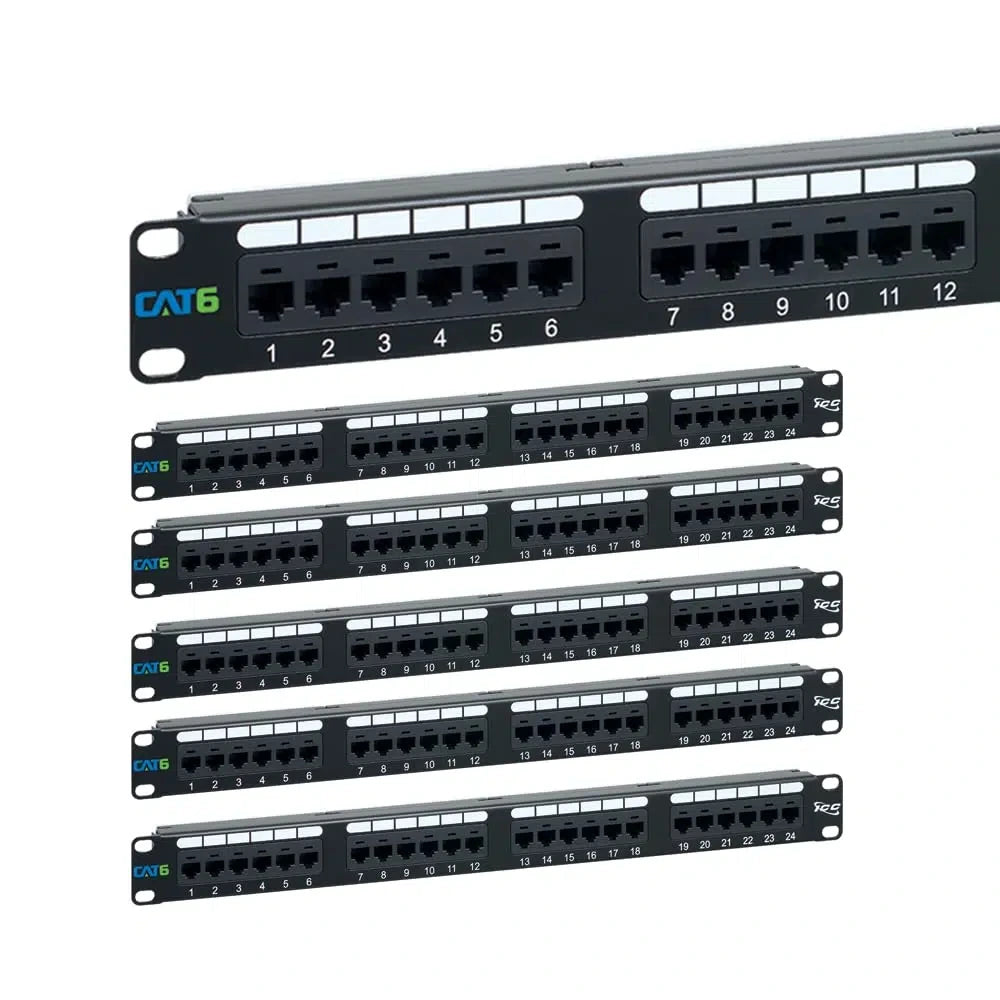 ICC Icc ICMPP4860V Cat6 Patch Panel PoE++ 100W 48-Port 2U (6-Pack)