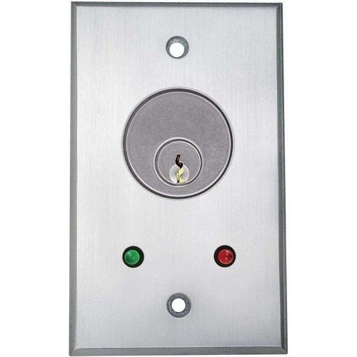 CAMDEN DOOR CONTROLS Camden Door Controls CM-1100-7012 Key Switch Spst 12V Led