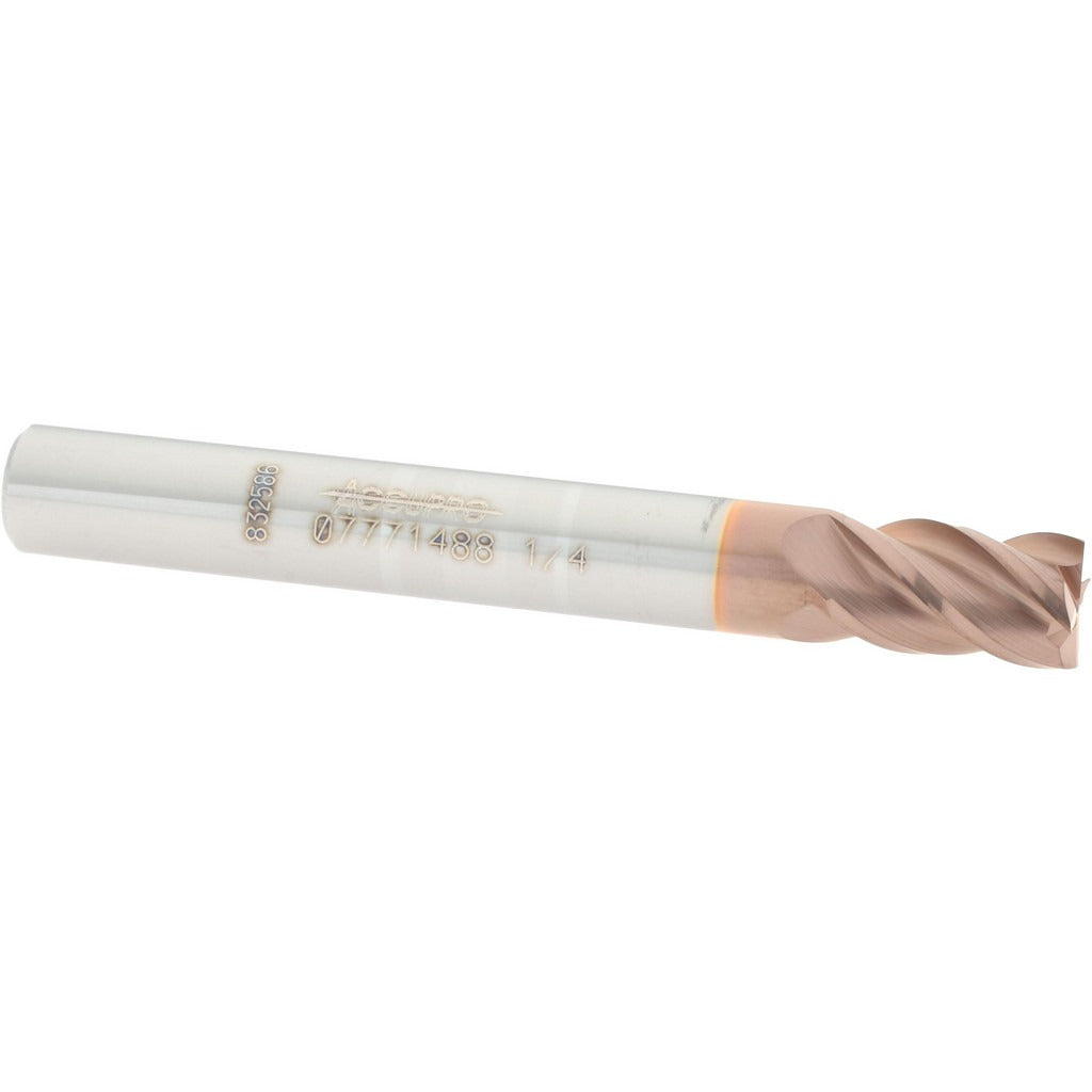 ACCUPRO Accupro 12182801 Square End Mill 1/4 in 4 Flute Carbide