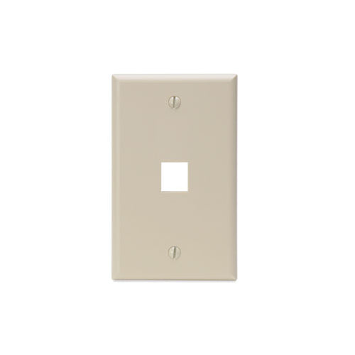 Leviton 41080-1IP Quickport Socket Faceplate 1 Port 1 Gang Ivory