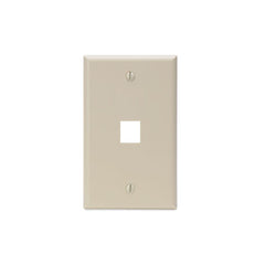 Leviton 41080-1IP Quickport Socket Faceplate 1 Port 1 Gang Ivory