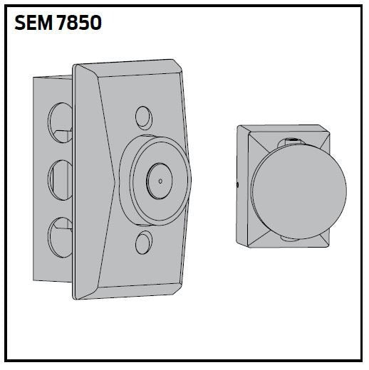 LCN Lcn SEM7850DKBRZ Recessed Wall Mount Hold Open Magnet