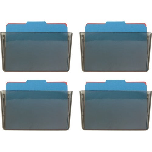 OFFICEMATE Officemate OIC21431CT Wall File Letter Size Clear 4-pack