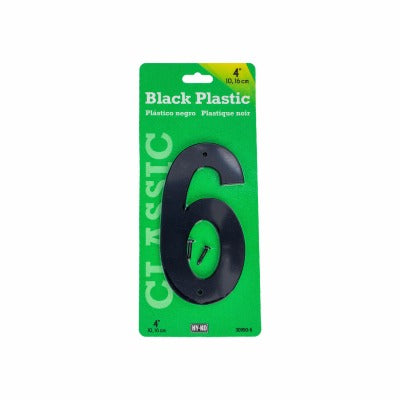 HY-KO Hy-ko Prod Co A31406 House Number 4 Inches Black 5 Pack