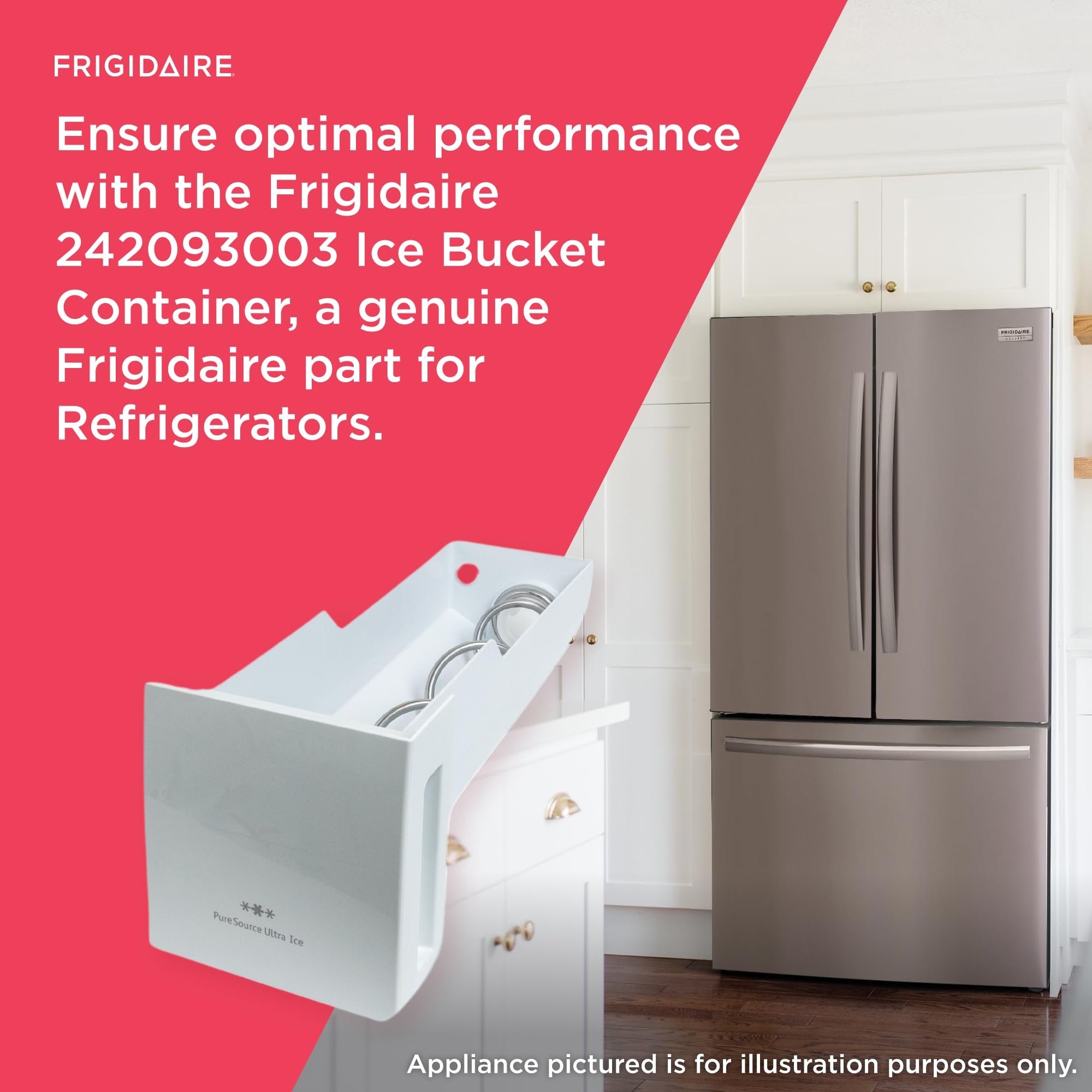 FRIGIDAIRE Frigidaire 242093003 Ice Bucket Container Refrigerator