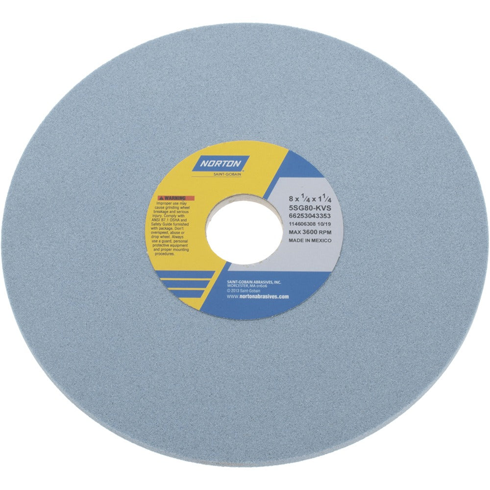 NORTON Norton 66253043353 Surface Grinding Wheel 8in 80 Grit