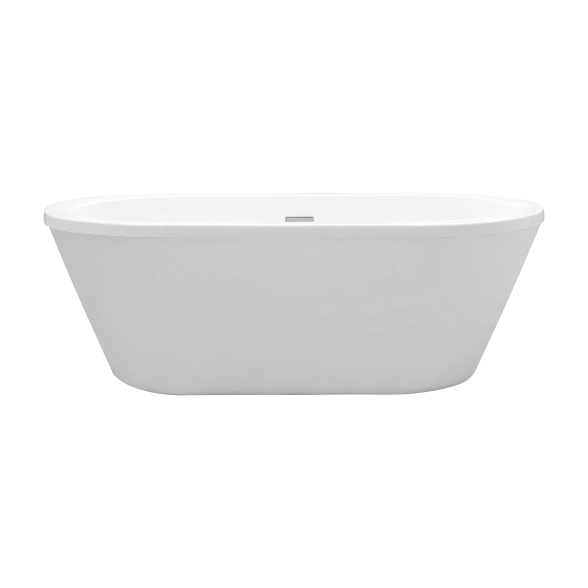 Cahaba CA401003 Virgo 63 in Freestanding Acrylic Tub in Glossy White