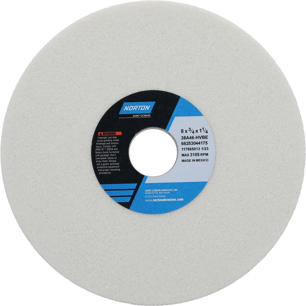 NORTON Norton 66253044175 Surface Grinding Wheel 46 Grit 8in