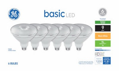 GE G E Lighting 46993 PAR38 Led Flood Bulb 15W 6-pack