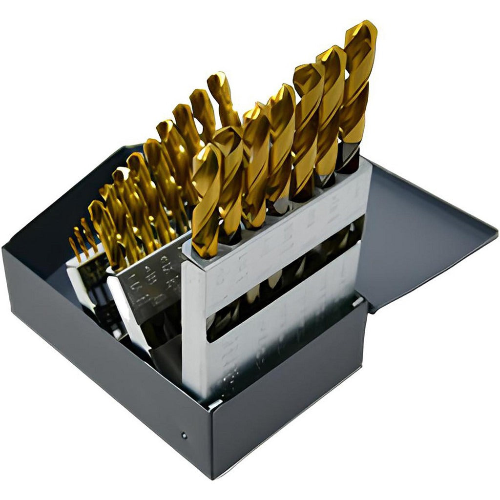 CLE-LINE Cle-line C66114 Cobalt Drill Bit Set 15pc Tin 1/16-1/2in