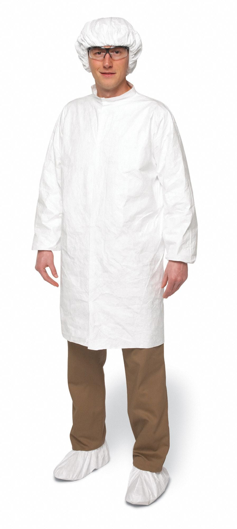 DUPONT Dupont IC263SWHMD00300B Disposable Cleanroom Coat Size M (Pack 30)