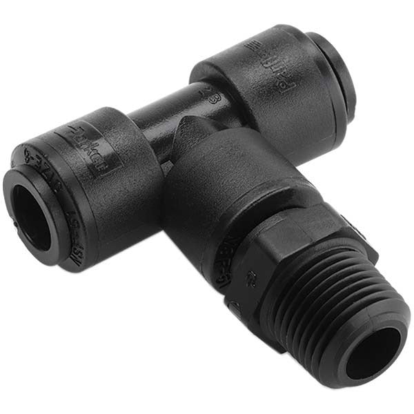 PARKER Parker FB4MTS4-HBLK Male Swivel Branch Tee 1/4 in
