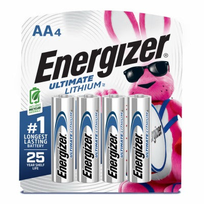 ENERGIZER Eveready Battery Co L91SBP-4 Aa Lithium Battery 4 Pack